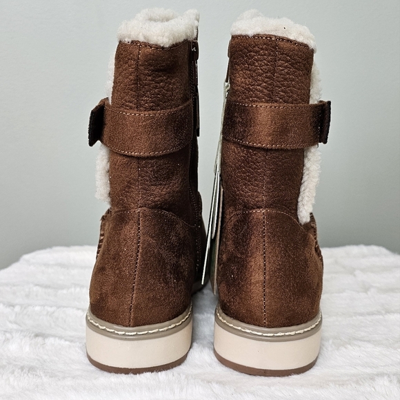 White Mountain Womens Taite Fabric Sherpa-Lined Cold Weather Boots 7.5 Tobacco - Picture 4 of 10